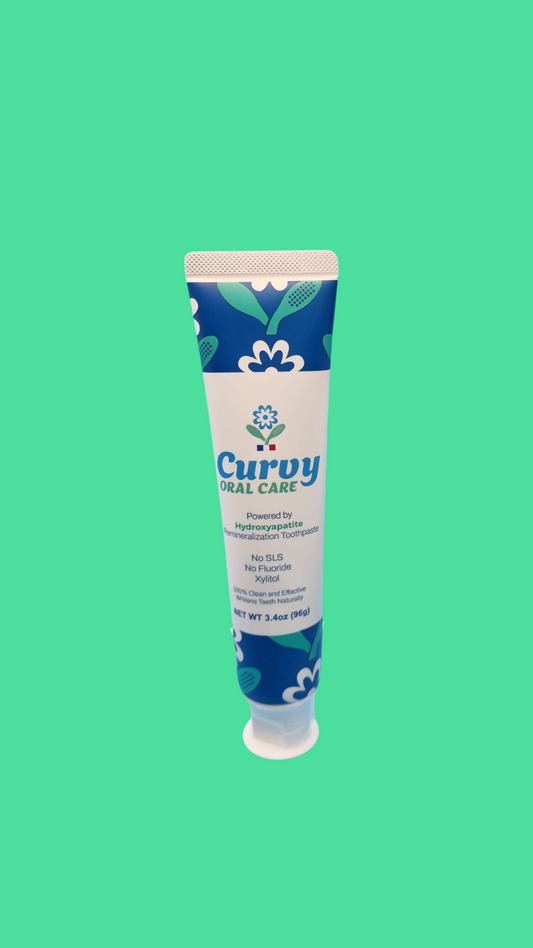 Curvy Natural Toothpaste - powered by hydroxyapatite