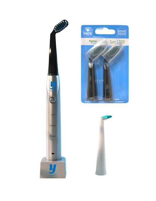 Combo Y Sonic Toothbrush + 2-Pack Replacement Heads