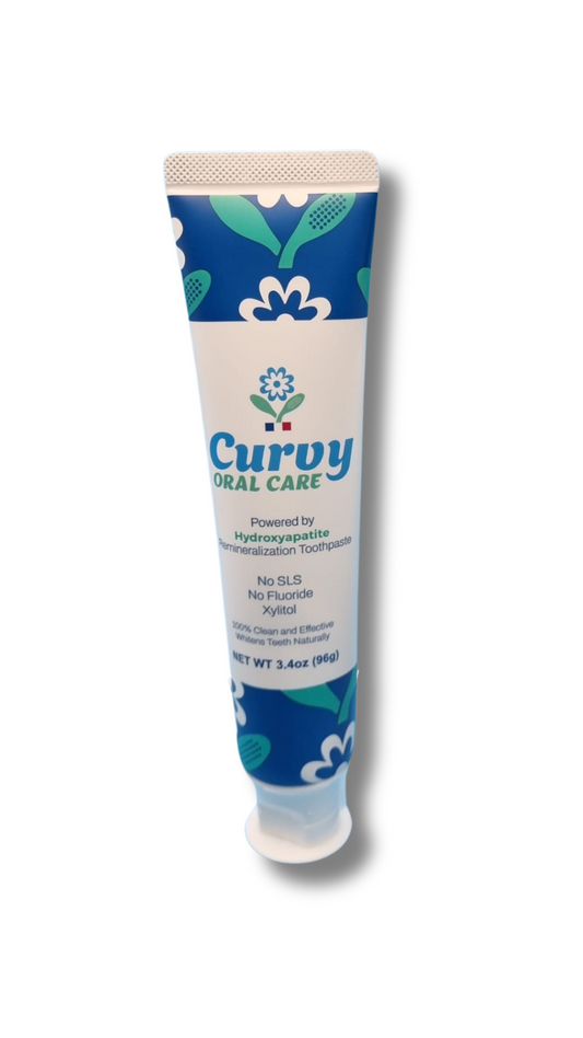 Curvy Natural Toothpaste - powered by hydroxyapatite